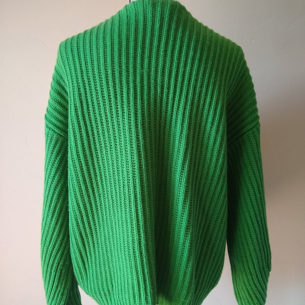 Code X Mode Open Front Dolman Cardigan Solid Green - image 5